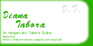 diana tabora business card